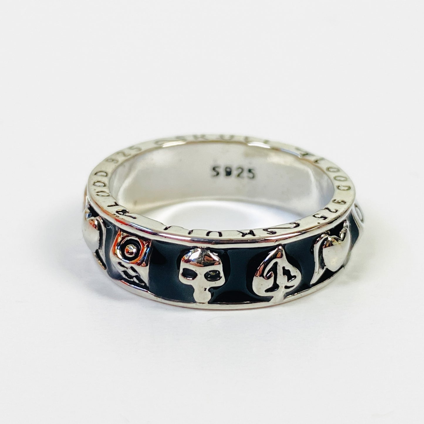 Retro Vintage Skull Ring Silver