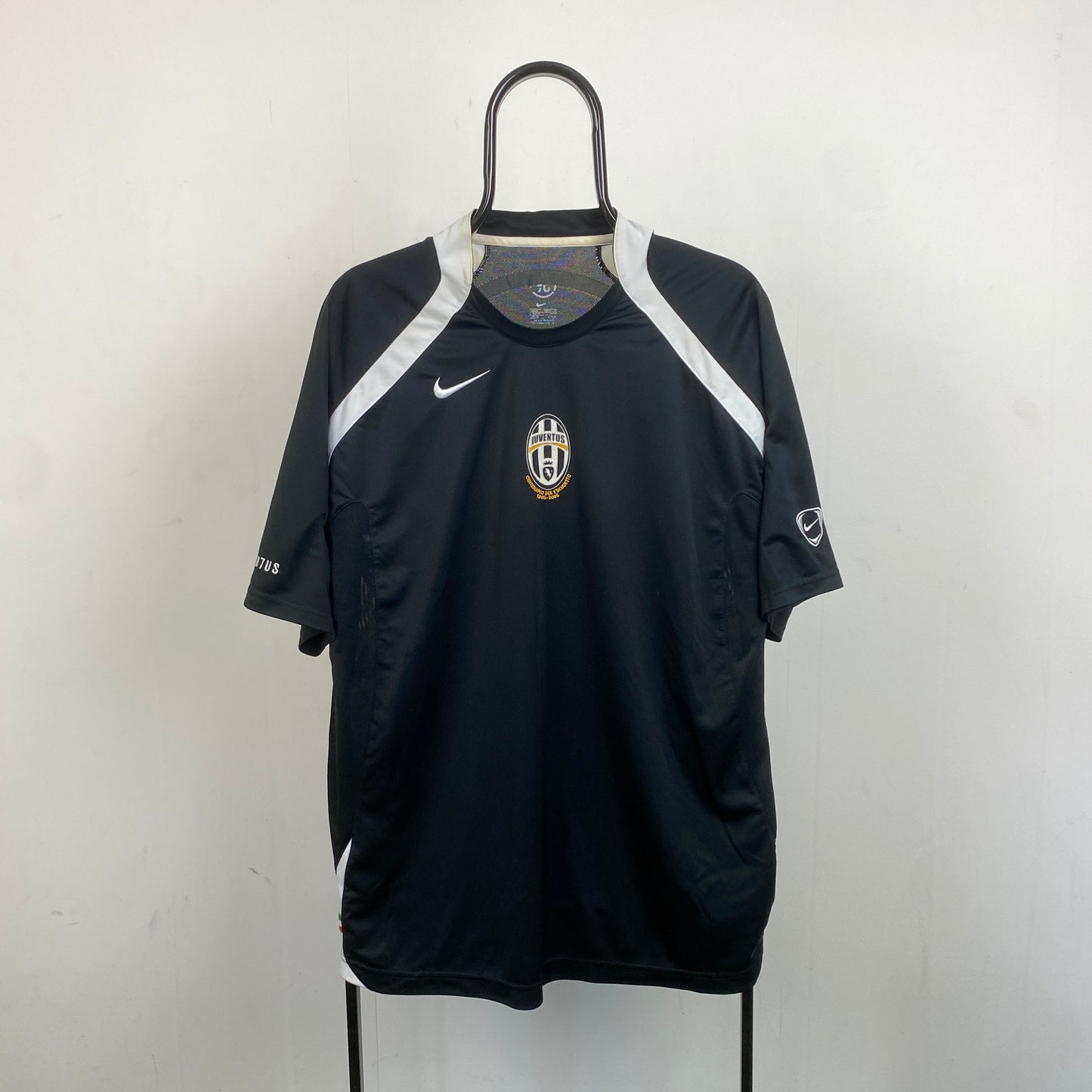 00s Nike Juventus Football Shirt T-Shirt Black XL