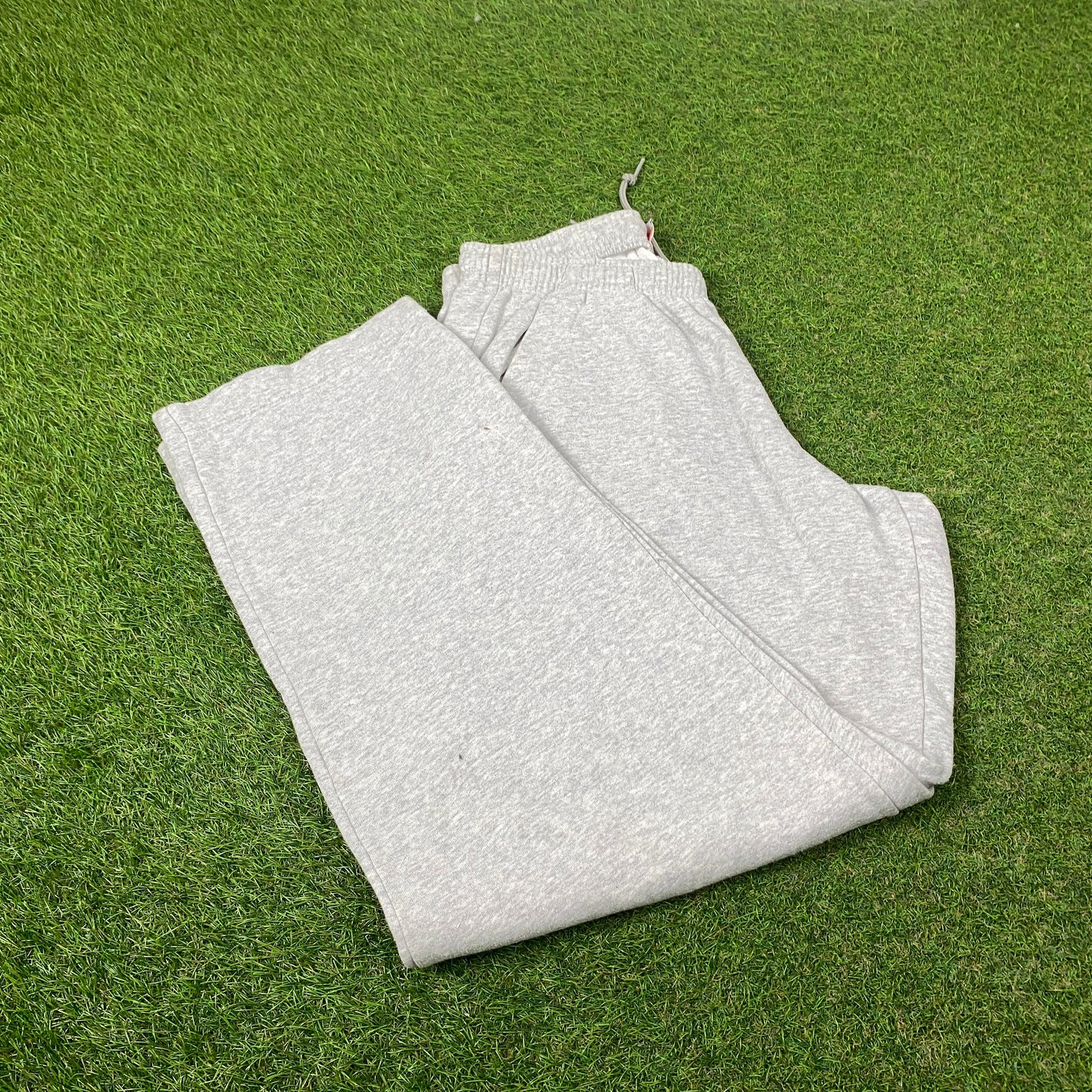 00s Nike Wide Leg Cotton Joggers Grey Medium