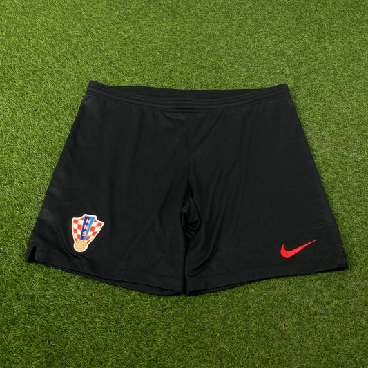 00s Nike Croatia Football Shorts Black Medium