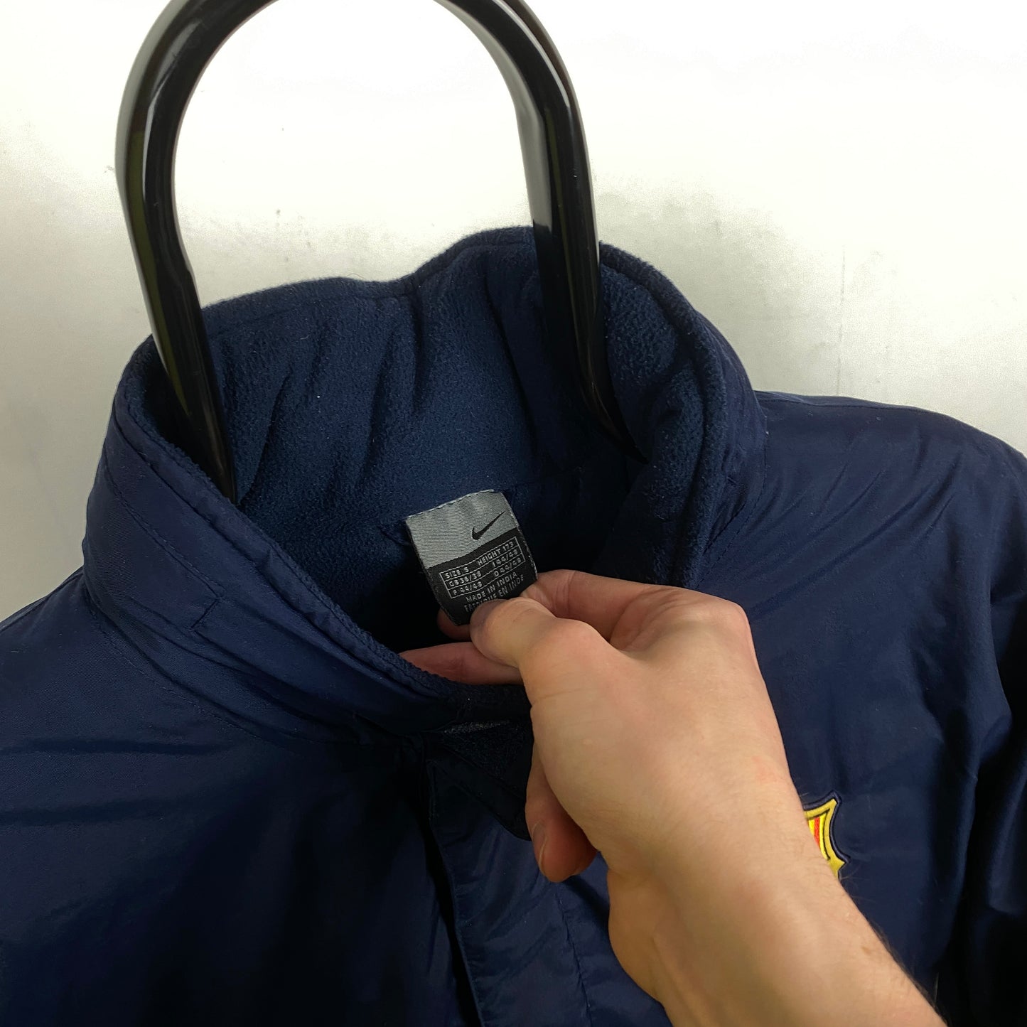90s Nike Barcelona Puffer Jacket Blue Small