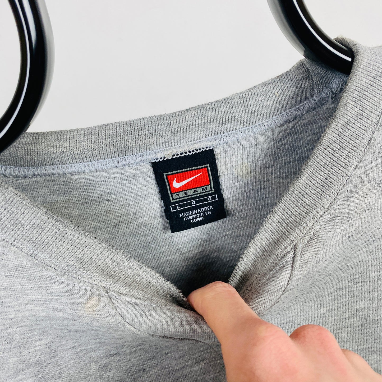 90s Nike Air Sweatshirt Grey Large