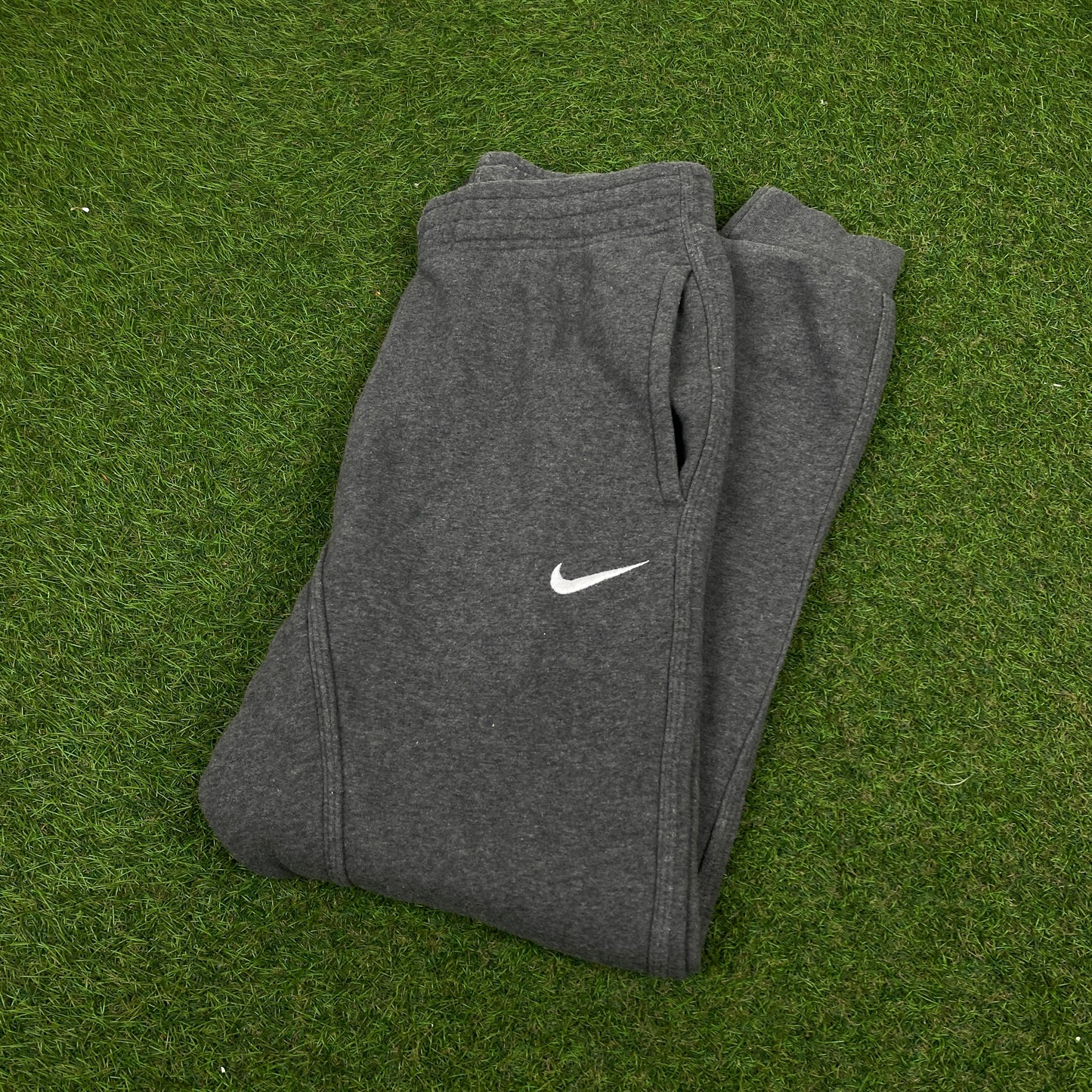00s Nike Cotton Joggers Grey Small