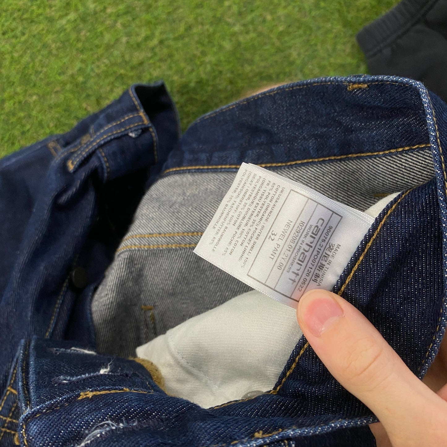 00s Carhartt Newel Pant Jeans Joggers Blue Medium