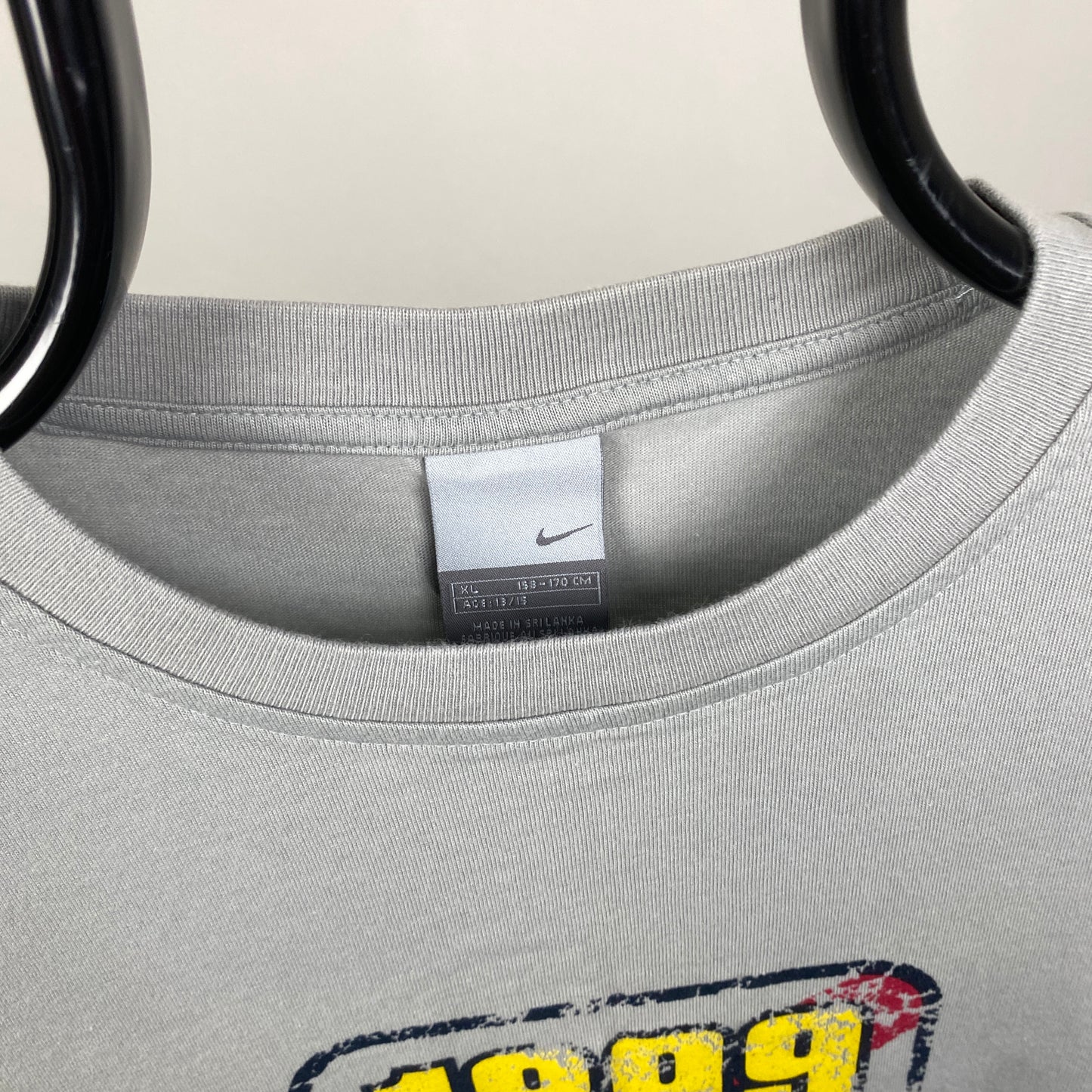 00s Nike Barcelona T-Shirt Grey Small