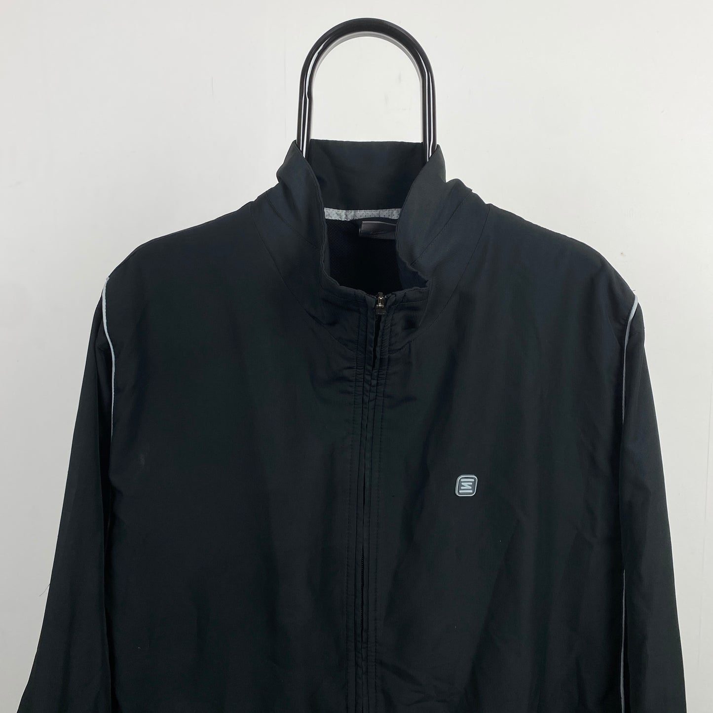 00s Nike Shox Piping Windbreaker Jacket Black Large