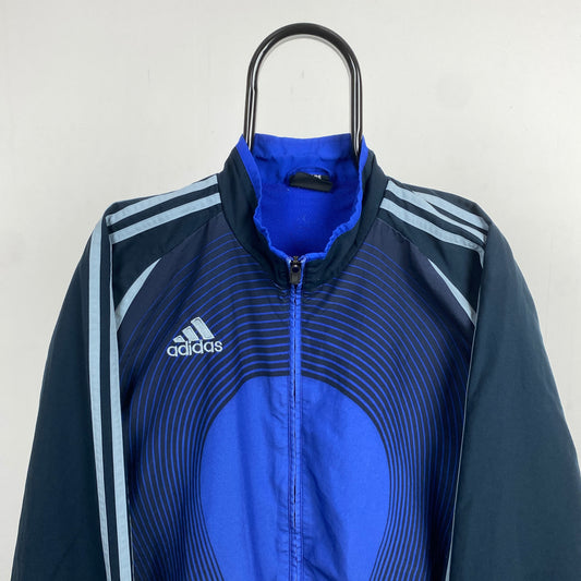 00s Adidas Windbreaker Jacket Blue Large