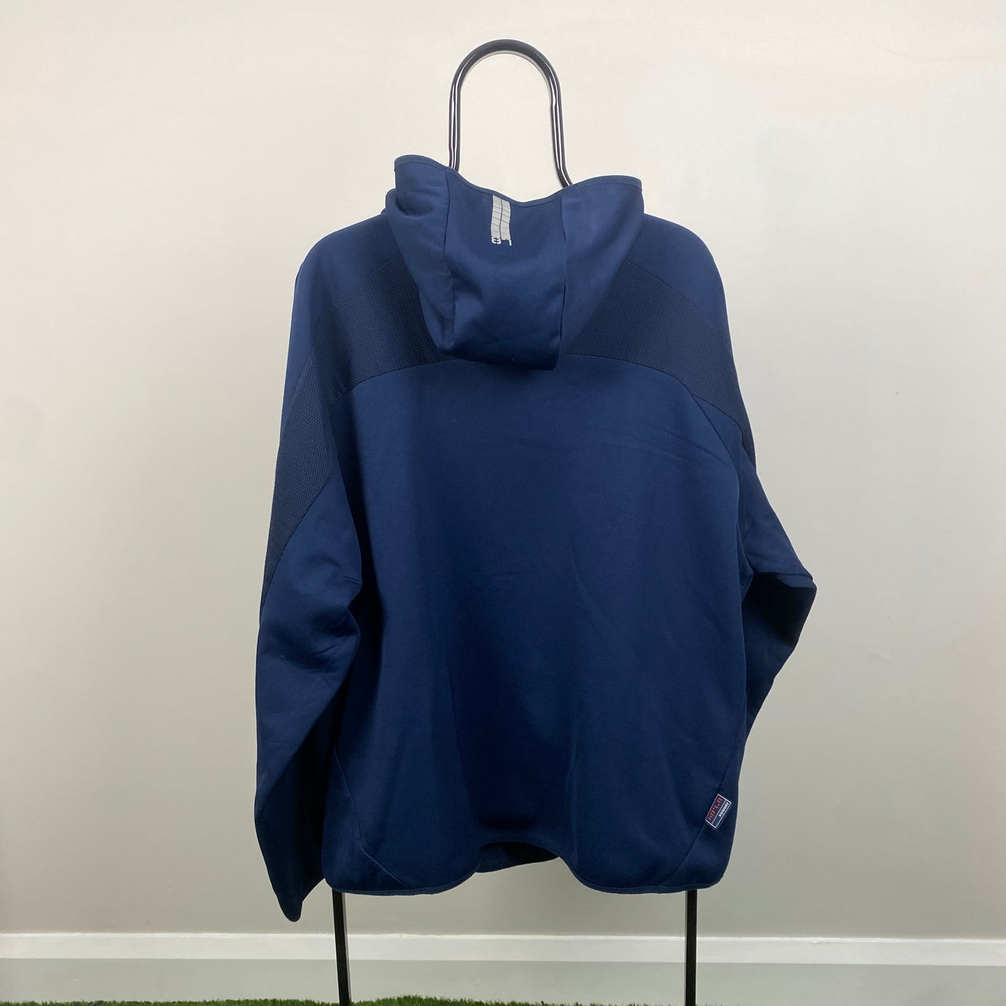 00s Nike Air Max Centre Swoosh Hoodie Blue XXL