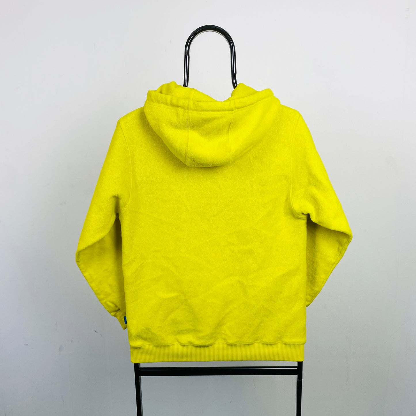 90s Adidas Fleece Hoodie Yellow Small