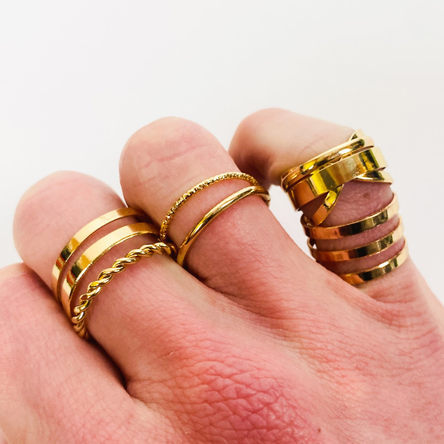 Vintage Medley Ring Set Gold