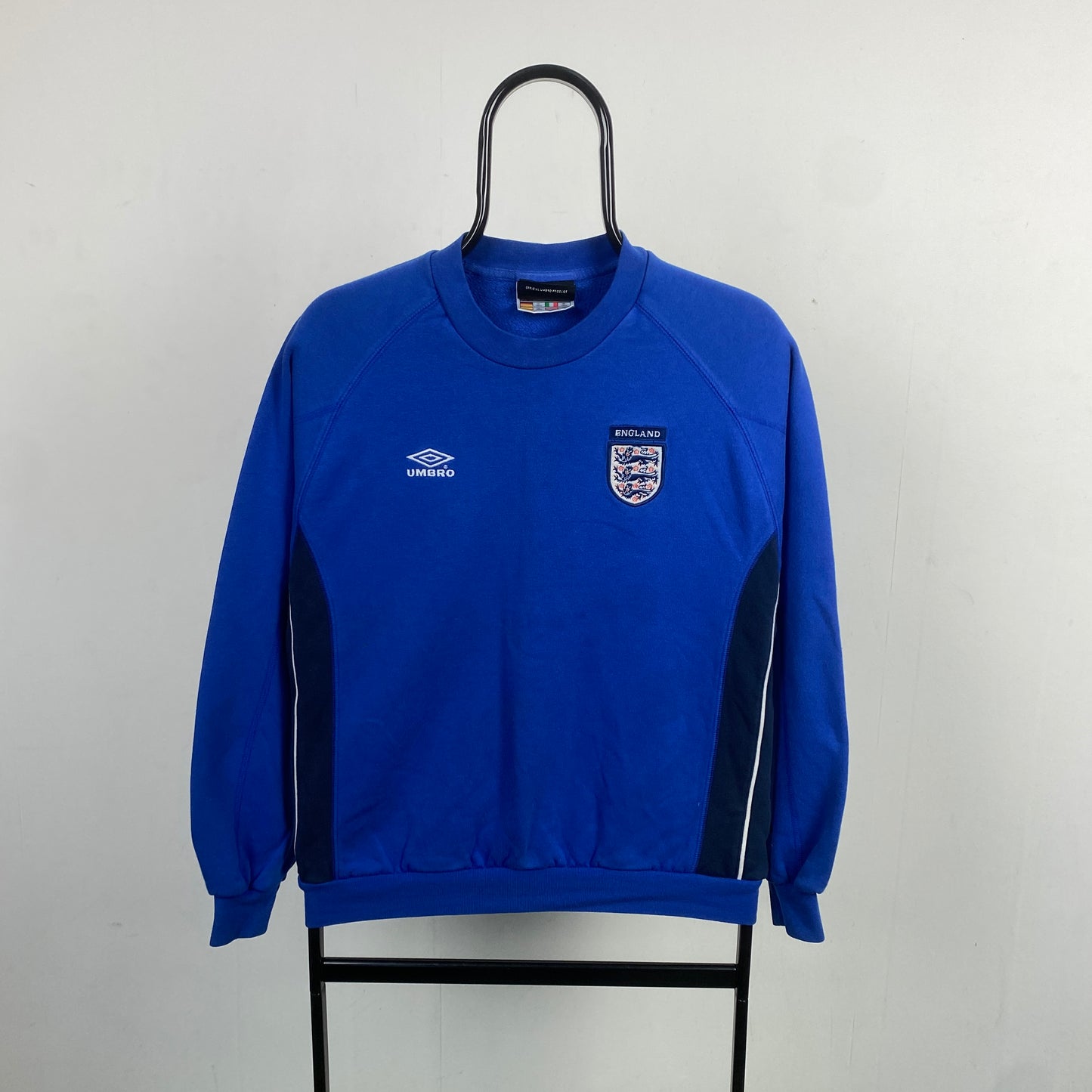 Retro Umbro England Sweatshirt Blue XS