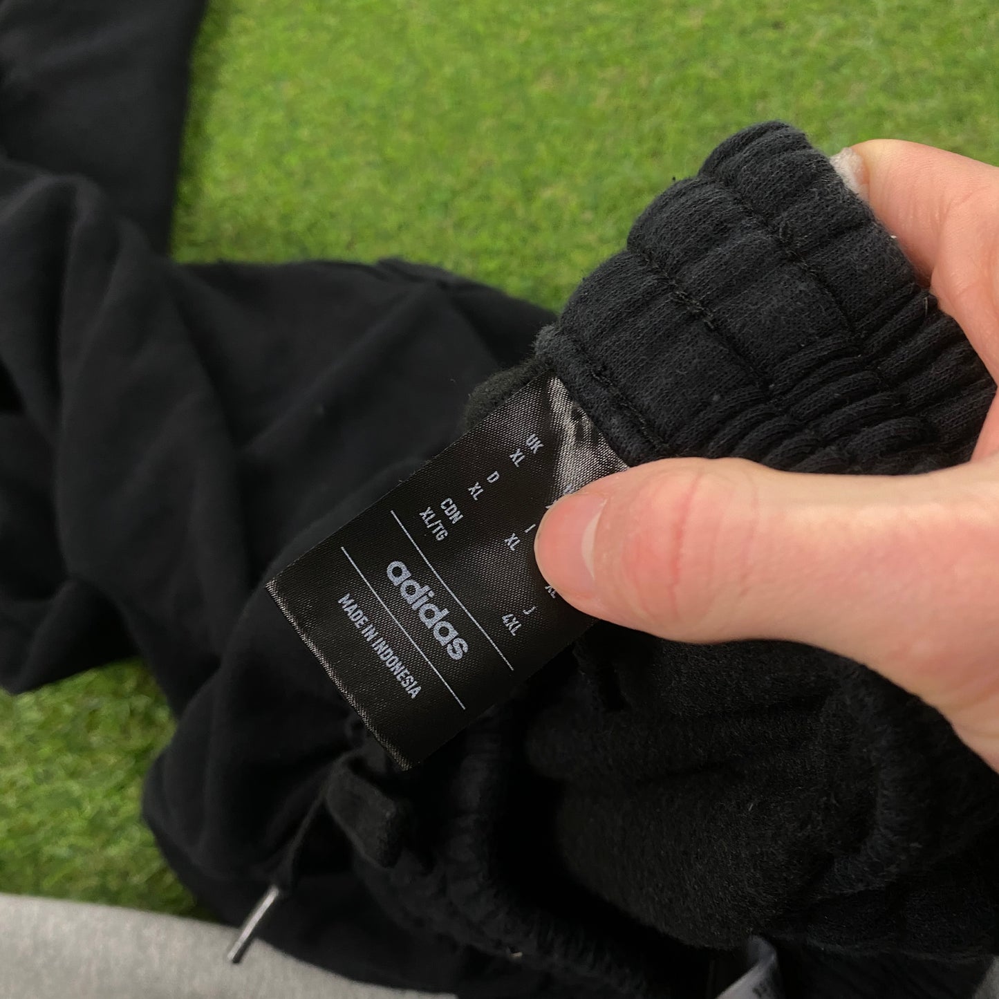 00s Adidas Cotton Joggers Black XL