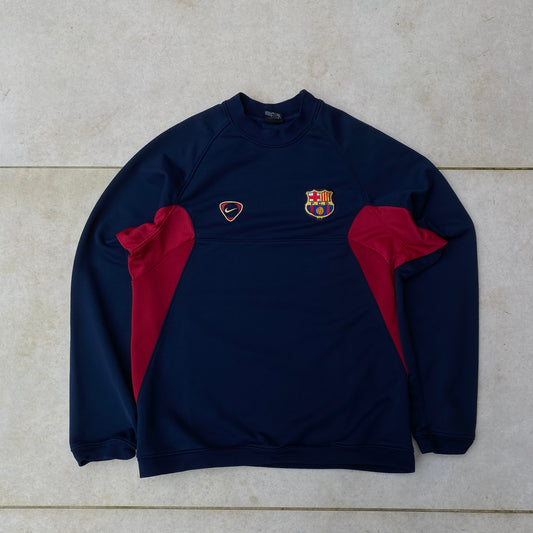 90s Nike Barcelona Sweatshirt Blue Small