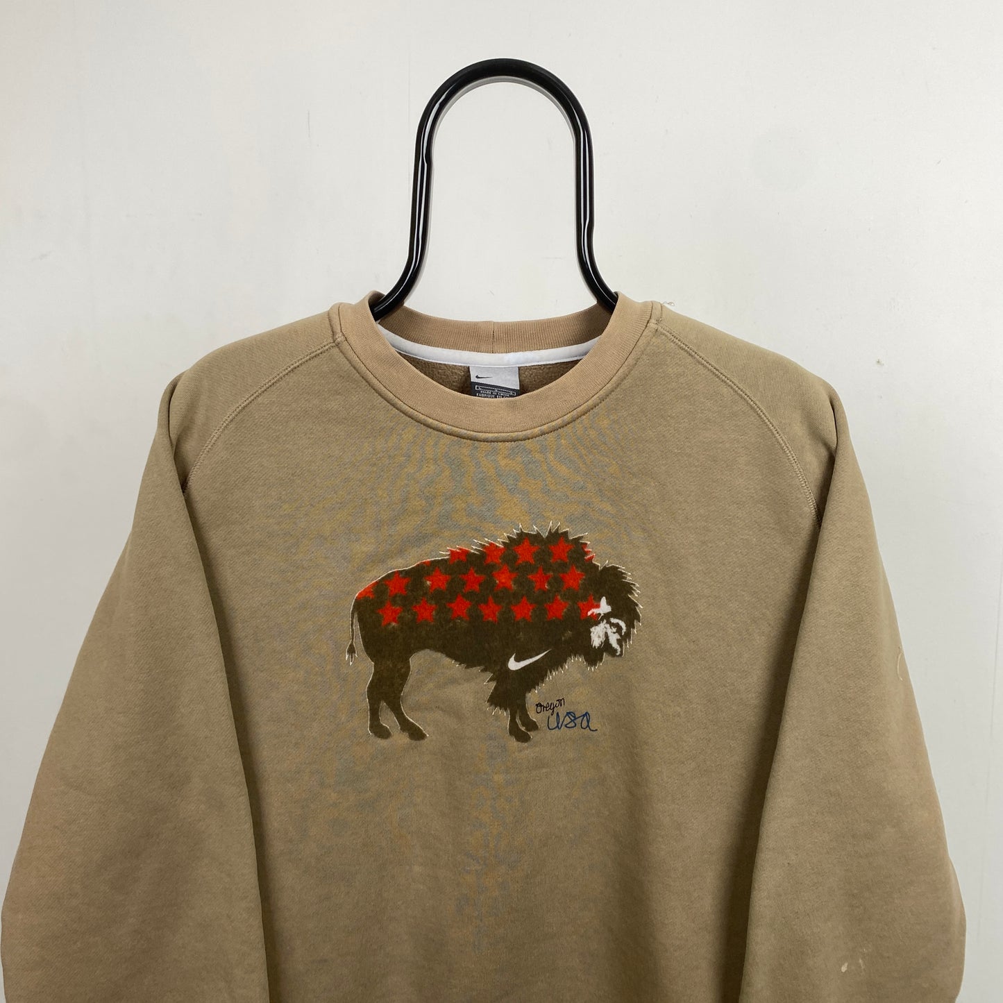 90s Nike Oregon Buffalo Sweatshirt Brown Large