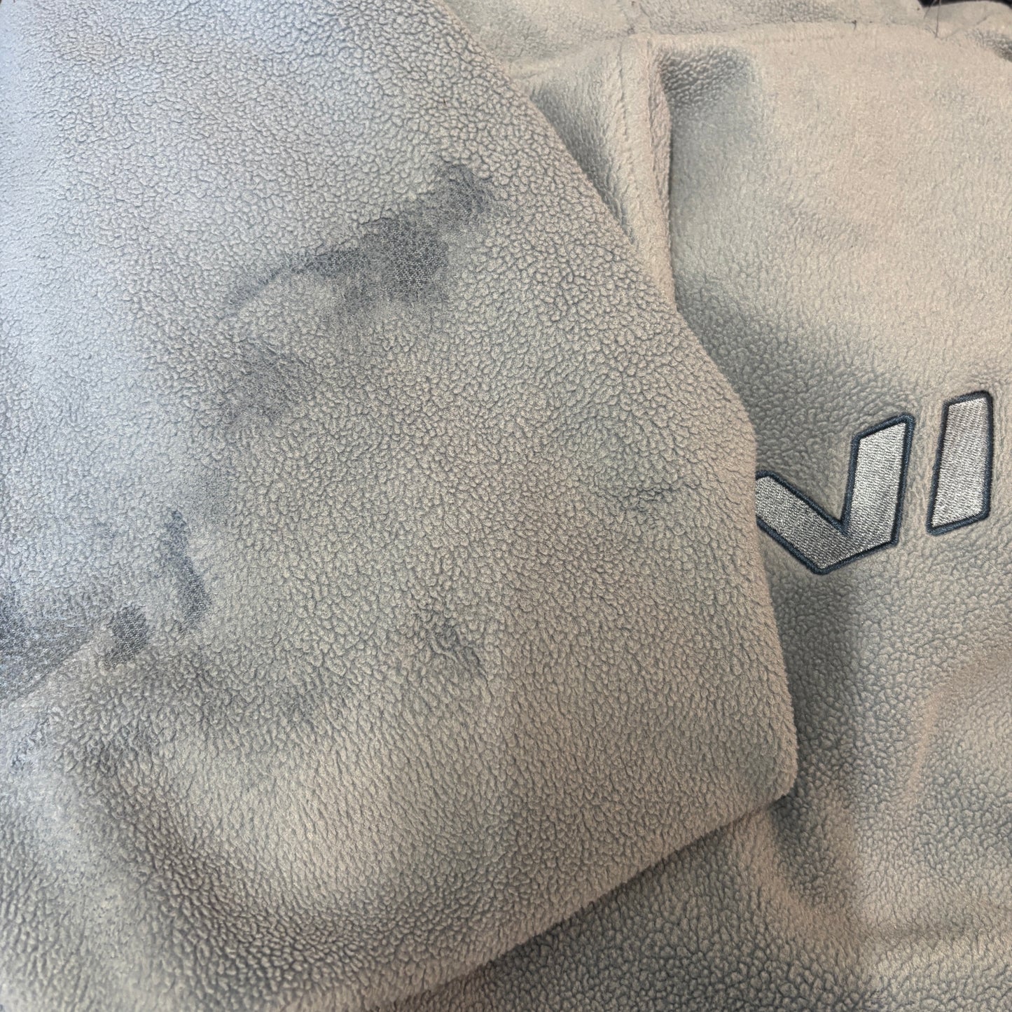 90s Nike Reversible Fleece Coat Jacket Blue Small