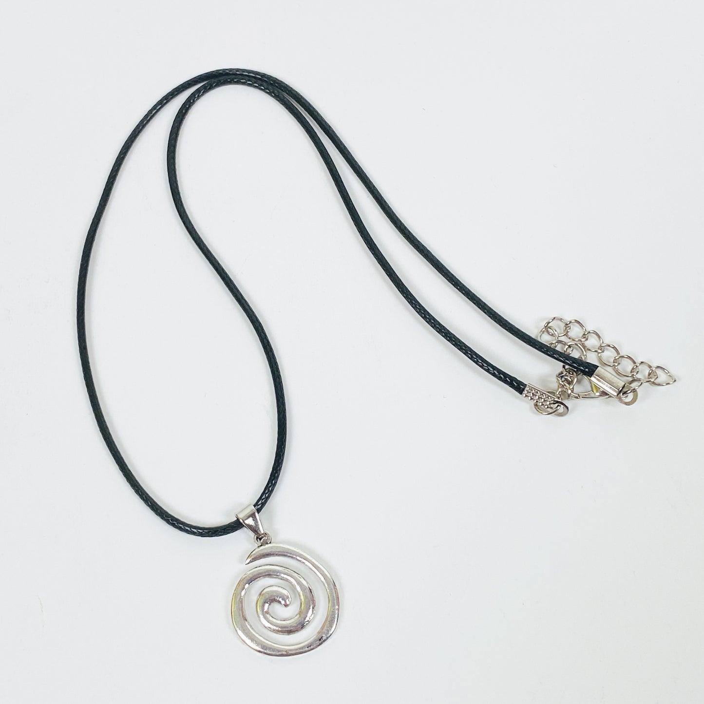 Retro Swirl Necklace Chain Silver