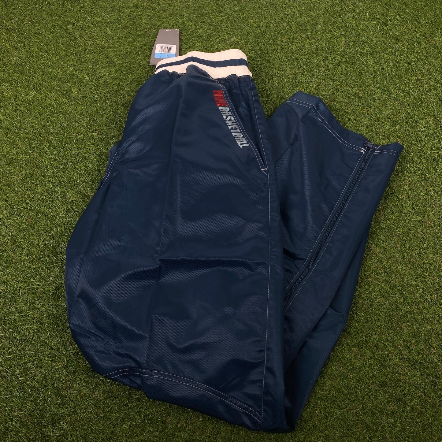 00s Nike Basketball Nylon Joggers Blue Medium
