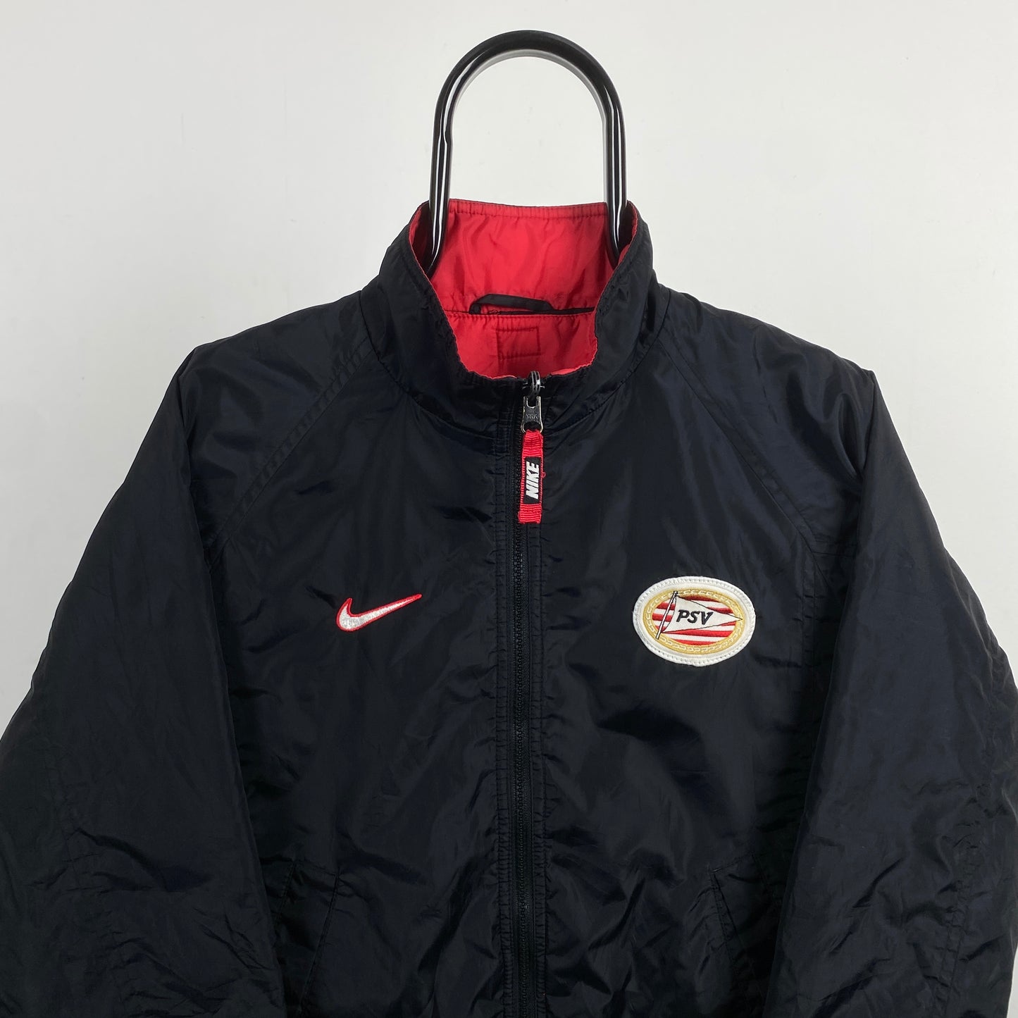 90s Nike Reversible PSV Coat Jacket Black Small