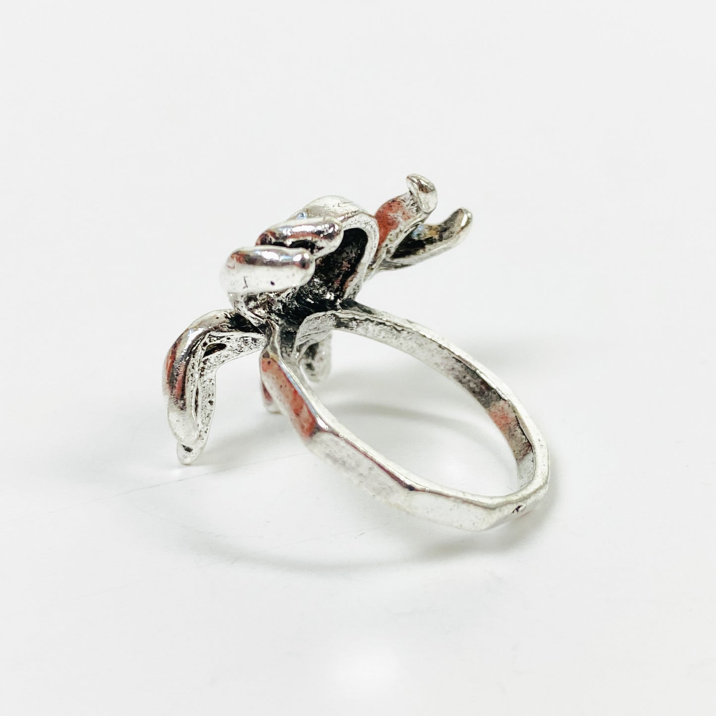 Spider 8 Ball Ring Silver
