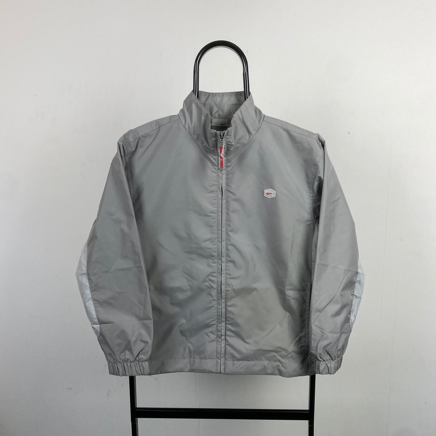 00s Nike Tn Hex Windbreaker Jacket Grey XS