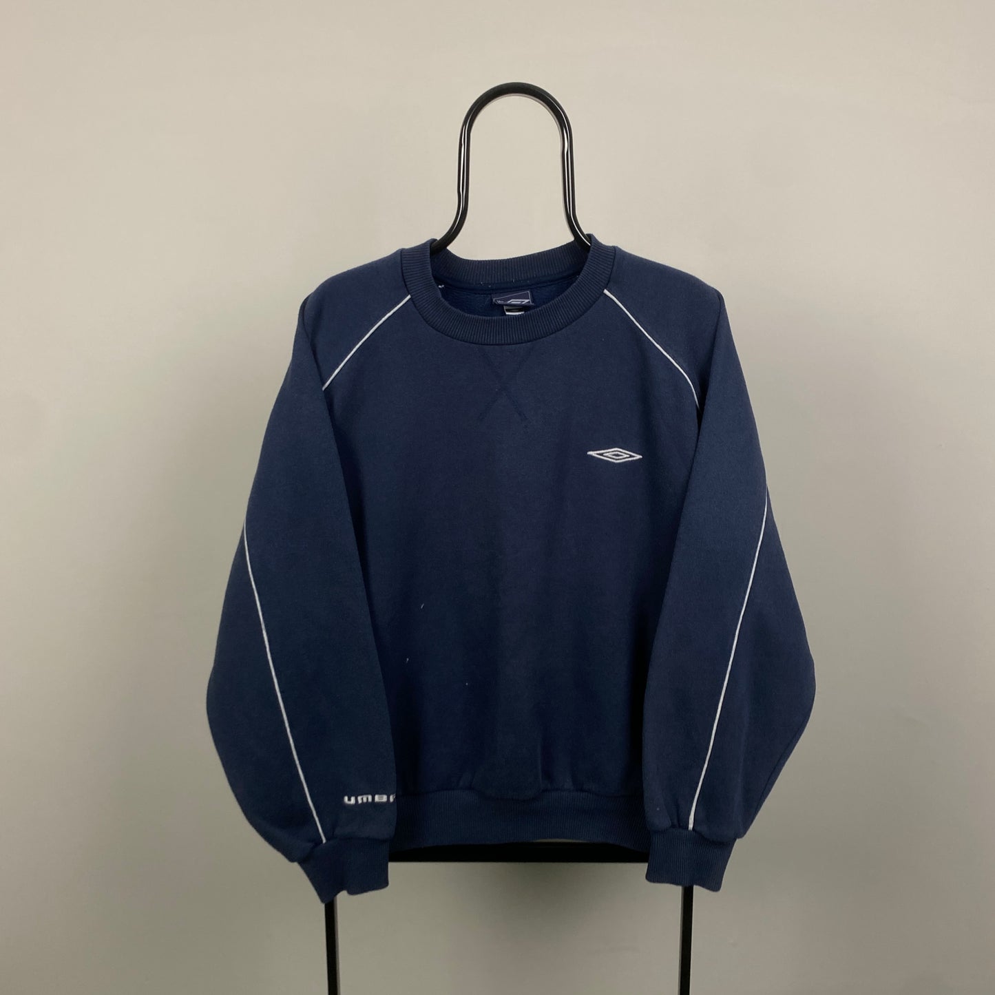90s Umbro Sweatshirt Blue Large