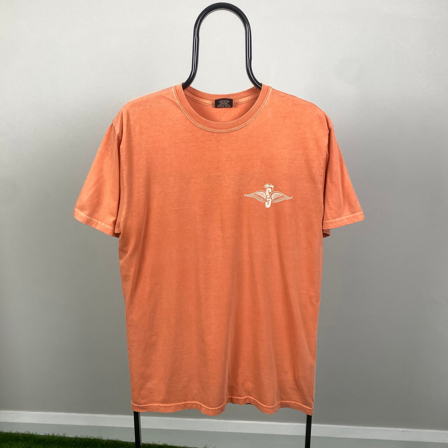 00s Stussy T-Shirt Orange Medium