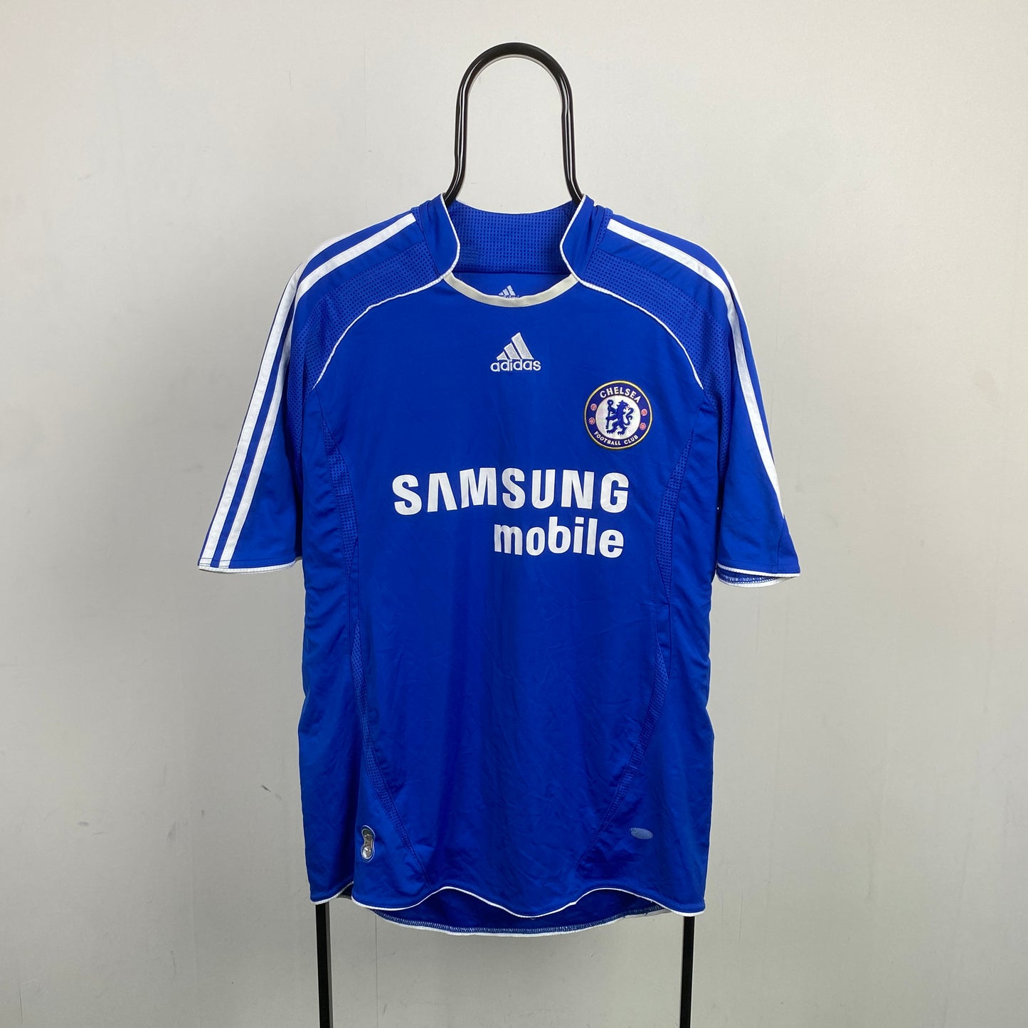 00s Adidas Terry Chelsea Football Shirt T-Shirt Blue XL