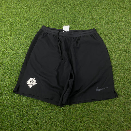 00s Nike Netherlands Football Shorts Black XL