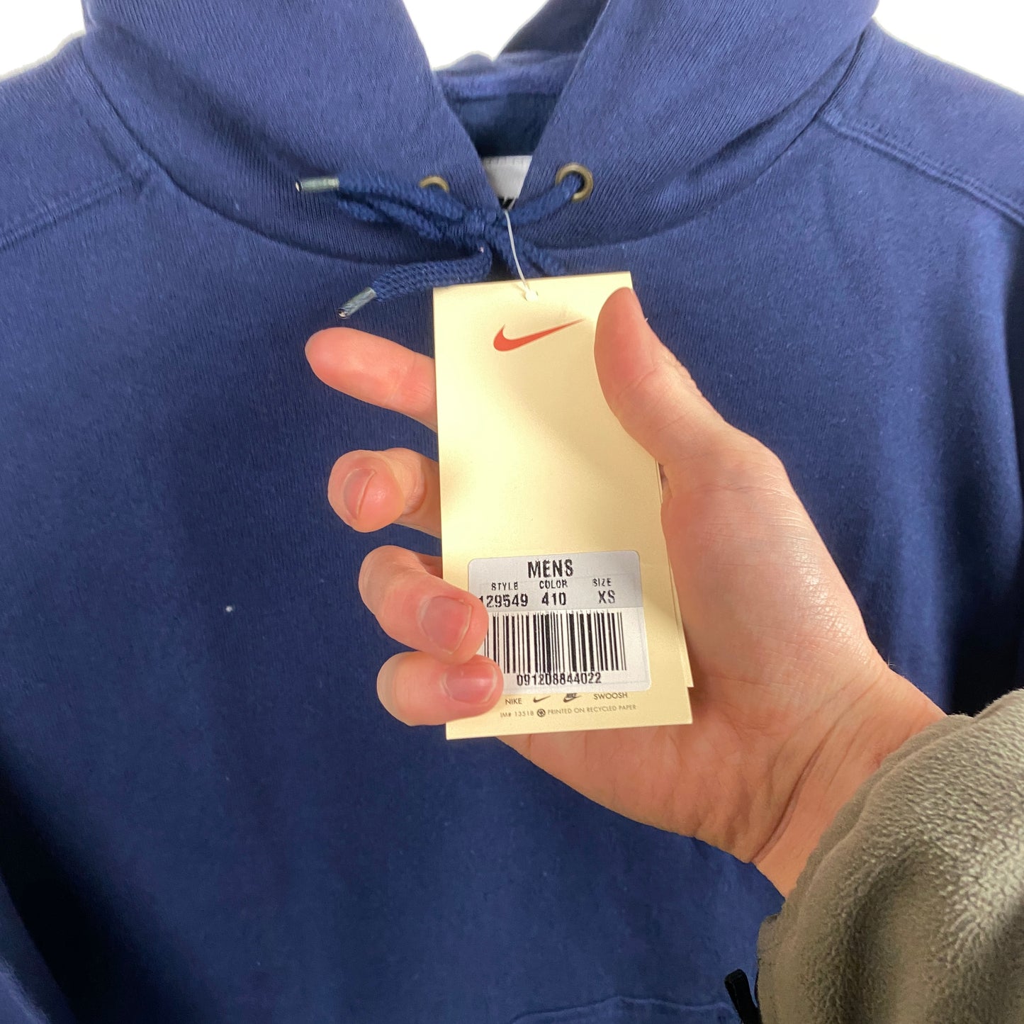90s Nike Hoodie Blue XS