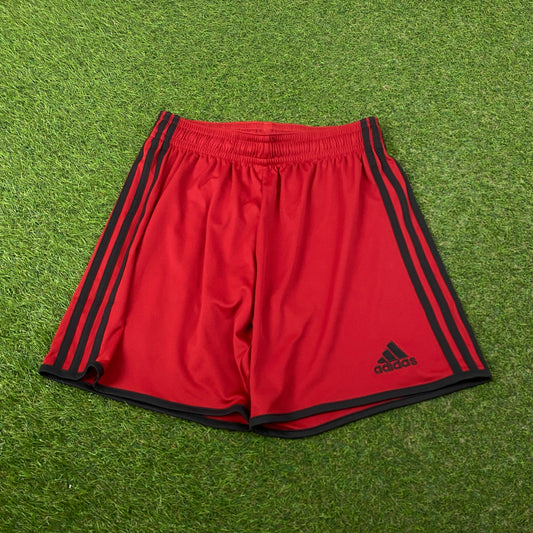 00s Adidas Basketball Shorts Red Medium