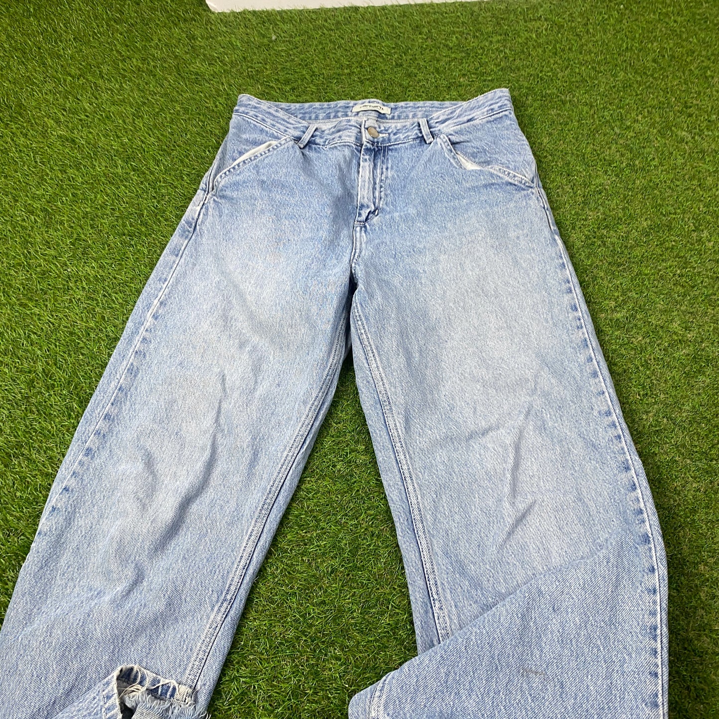 00s Carhartt Simple Jeans Blue Small 28 Waist Joggers