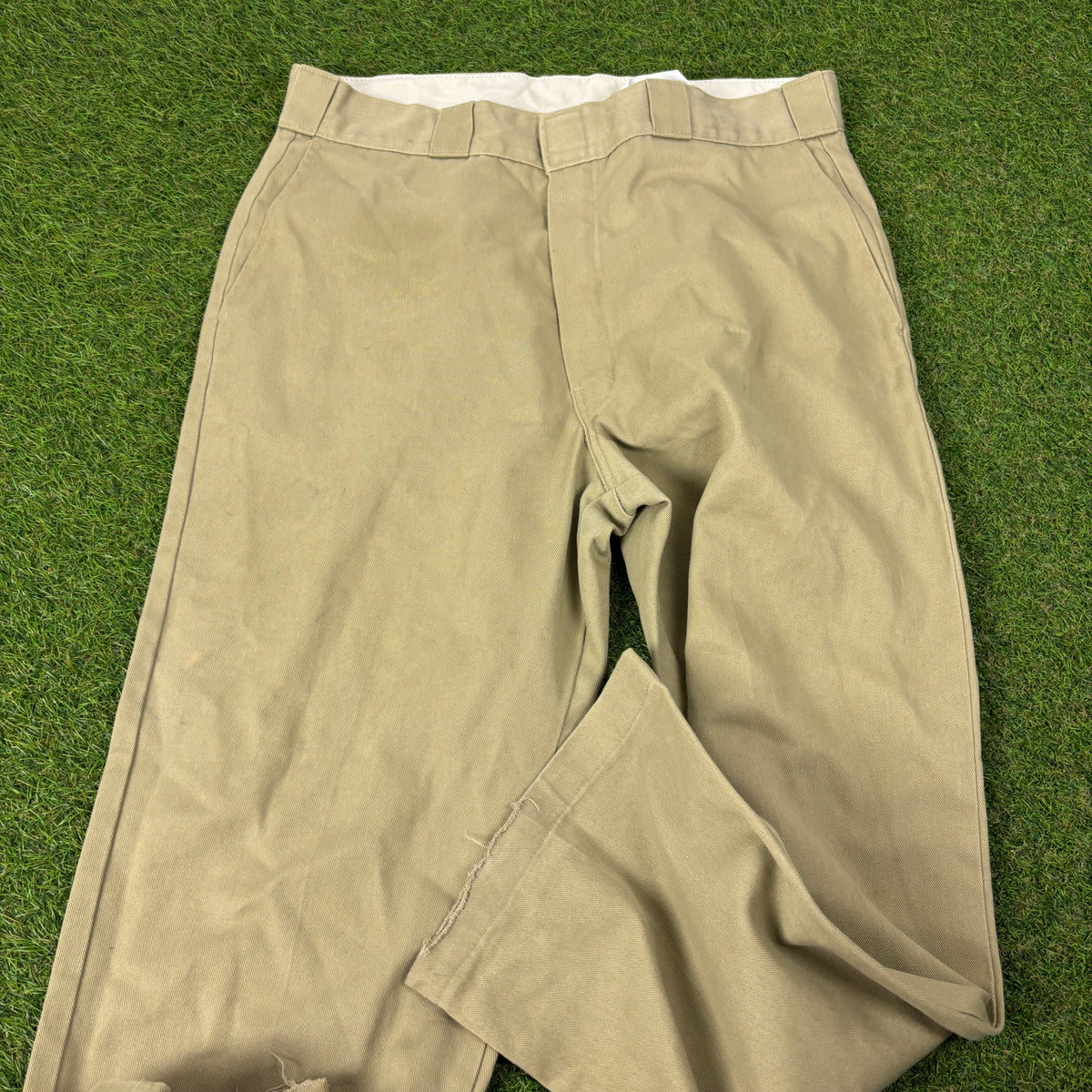 00s Dickies Workwear Trousers Joggers Brown Medium 34x32