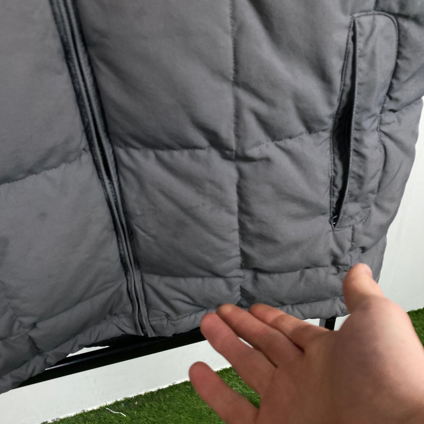 00s Nike Puffer Gilet Jacket Grey Large