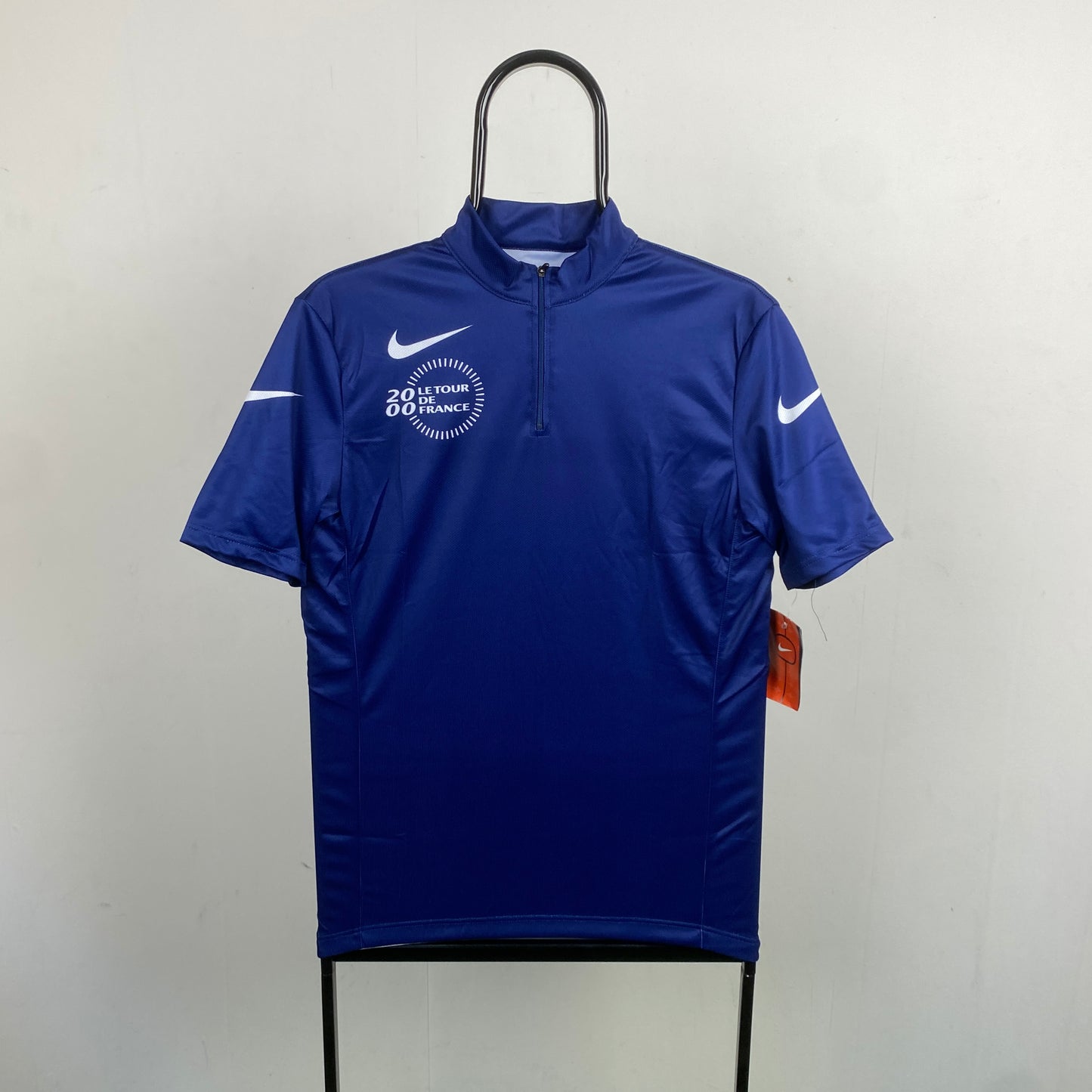00s Nike Tour De France Cycling T-Shirt Blue Large