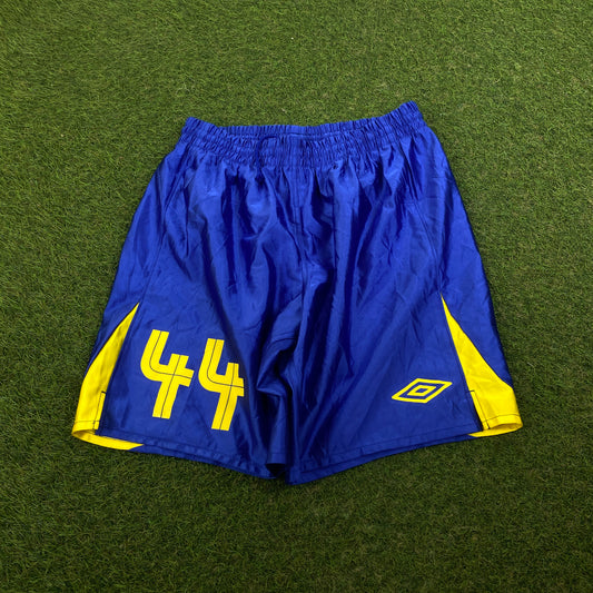 Retro Umbro Sweden Football Shorts Blue Medium