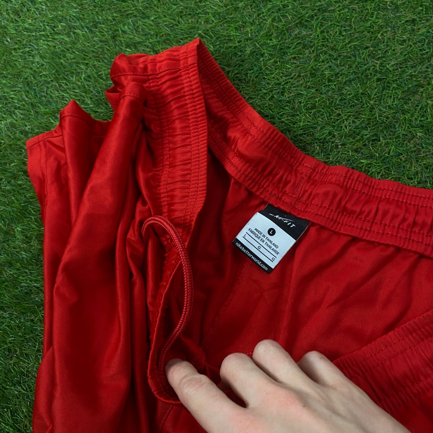 00s Nike Football Shorts Red Large