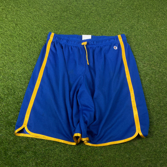 Retro Champion Basketball Shorts Blue XL