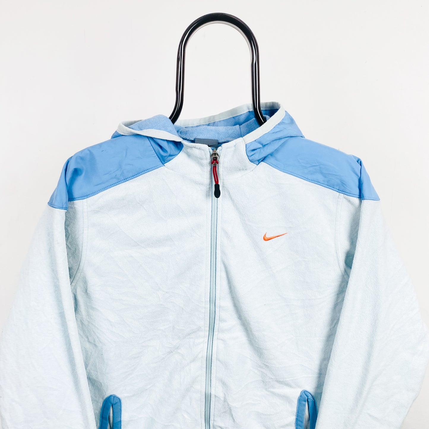 00s Nike Fleece Zip Hoodie Baby Blue Small