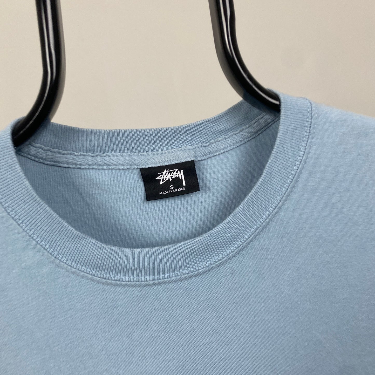 00s Stussy T-Shirt Blue Small