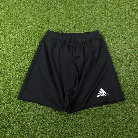 00s Adidas Football Shorts Black Small