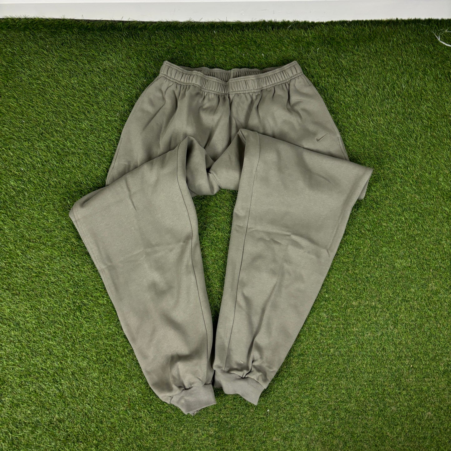 90s Nike Cotton Tracksuit Set Jacket + Joggers Green XXL