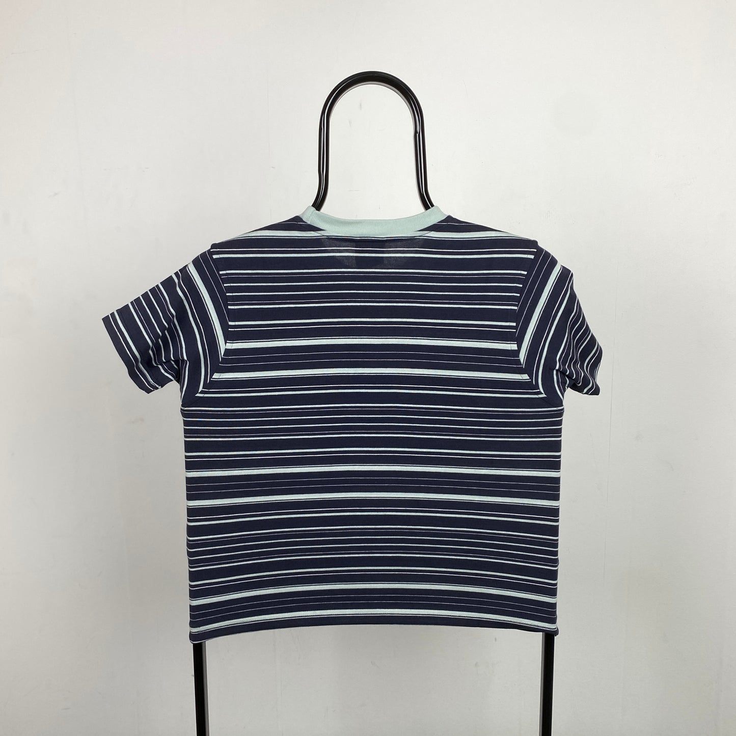00s Nike Striped T-Shirt Blue XS