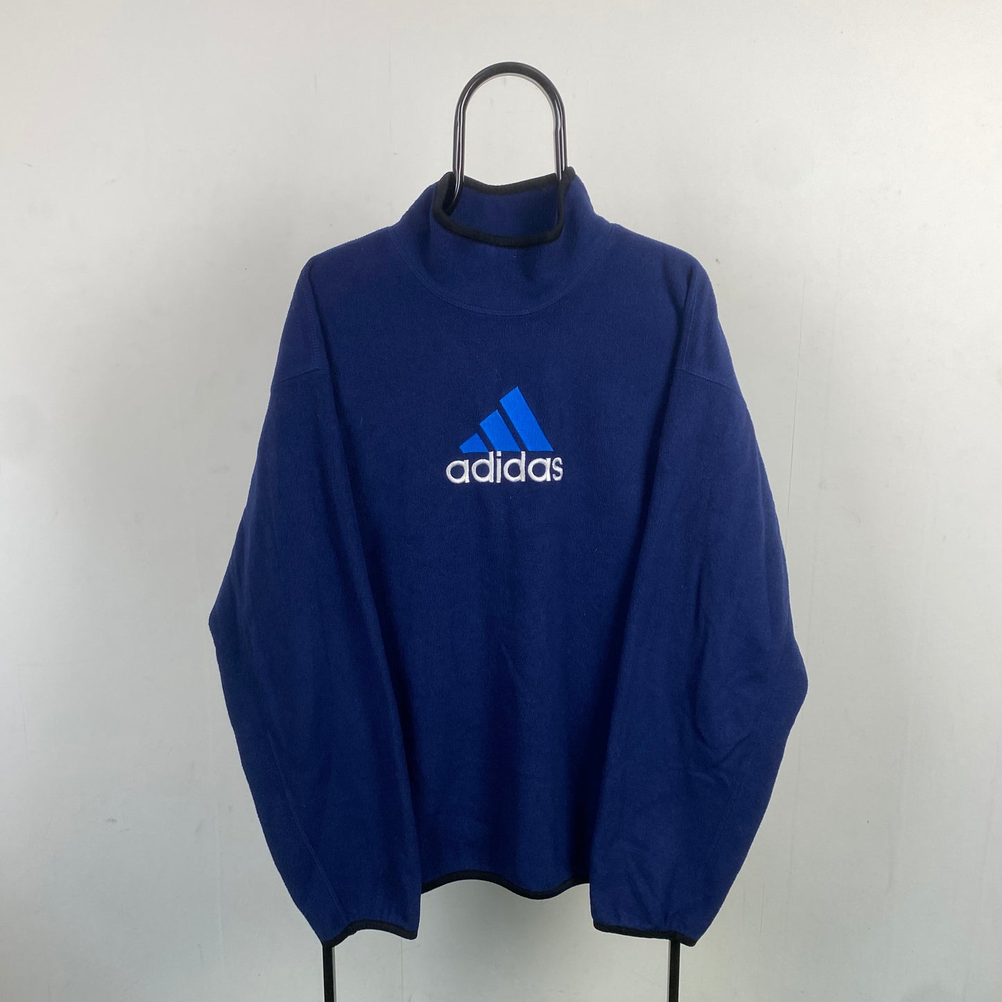 90s Adidas Fleece Sweatshirt Blue XL