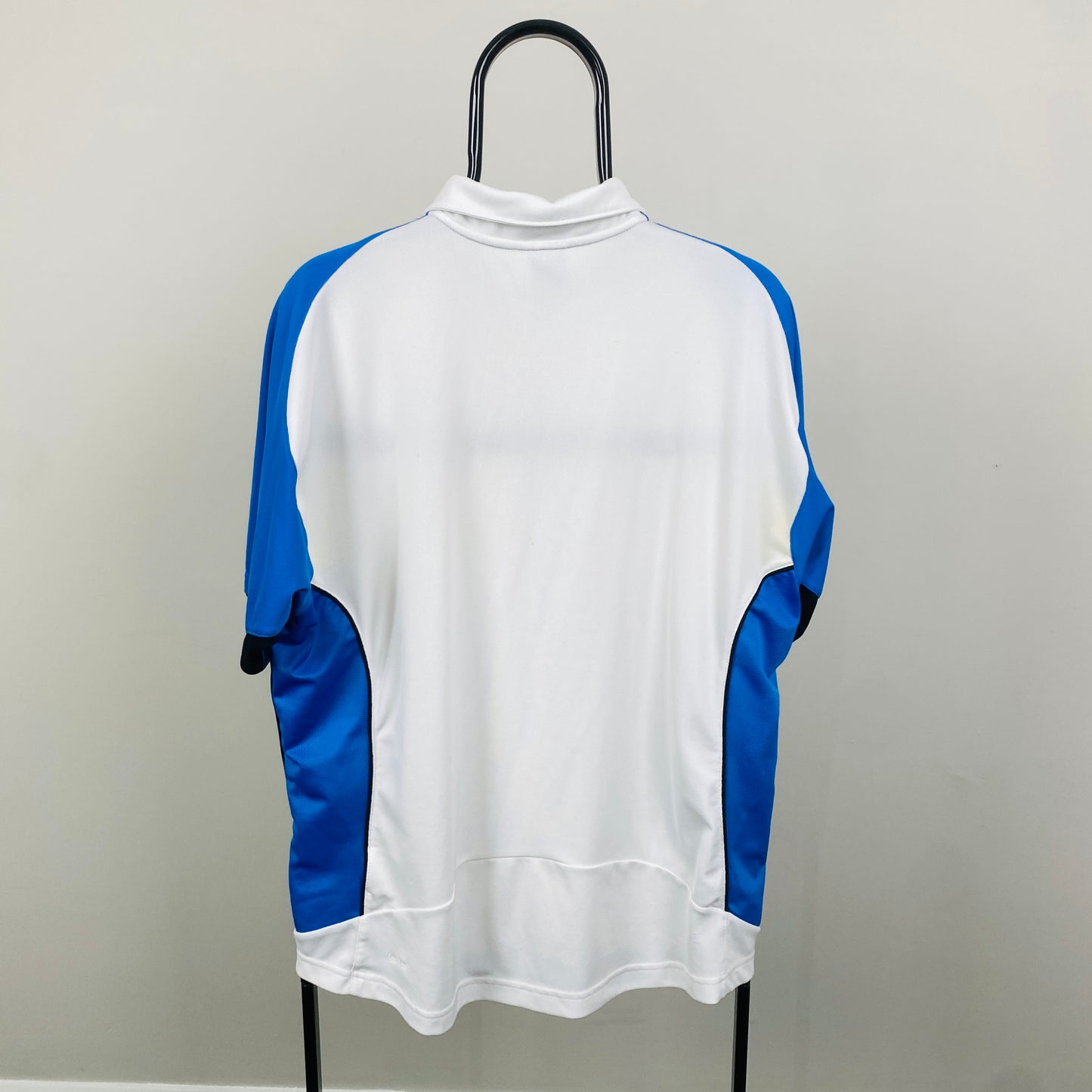 00s Nike Zip Up T-Shirt White Large