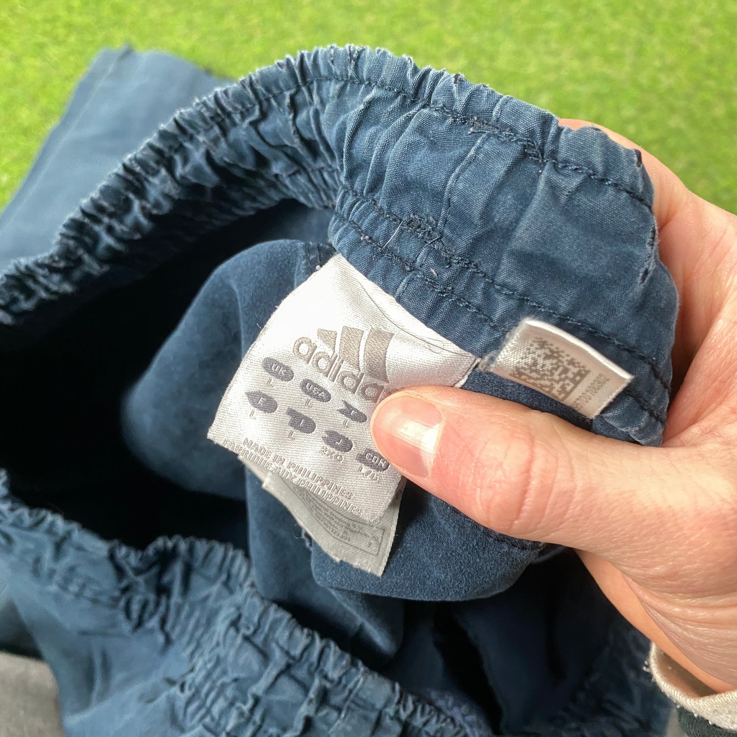 00s Adidas Cargo Joggers Blue Large