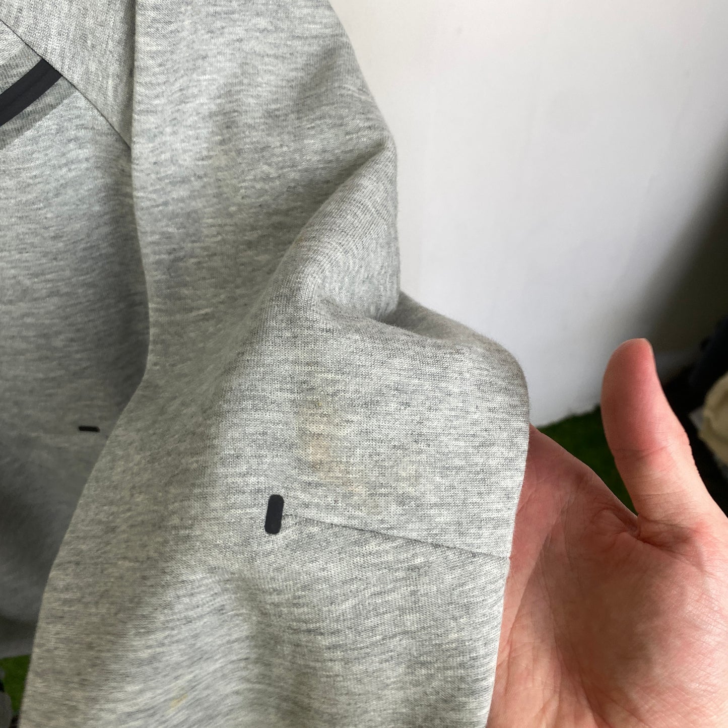 00s Nike Tech Fleece Hoodie Grey Small
