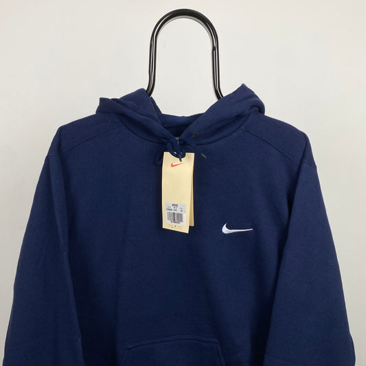 90s Nike Heavyweight Hoodie Blue XS