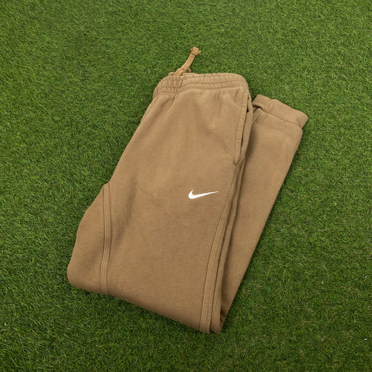 00s Nike Cotton Joggers Brown Small