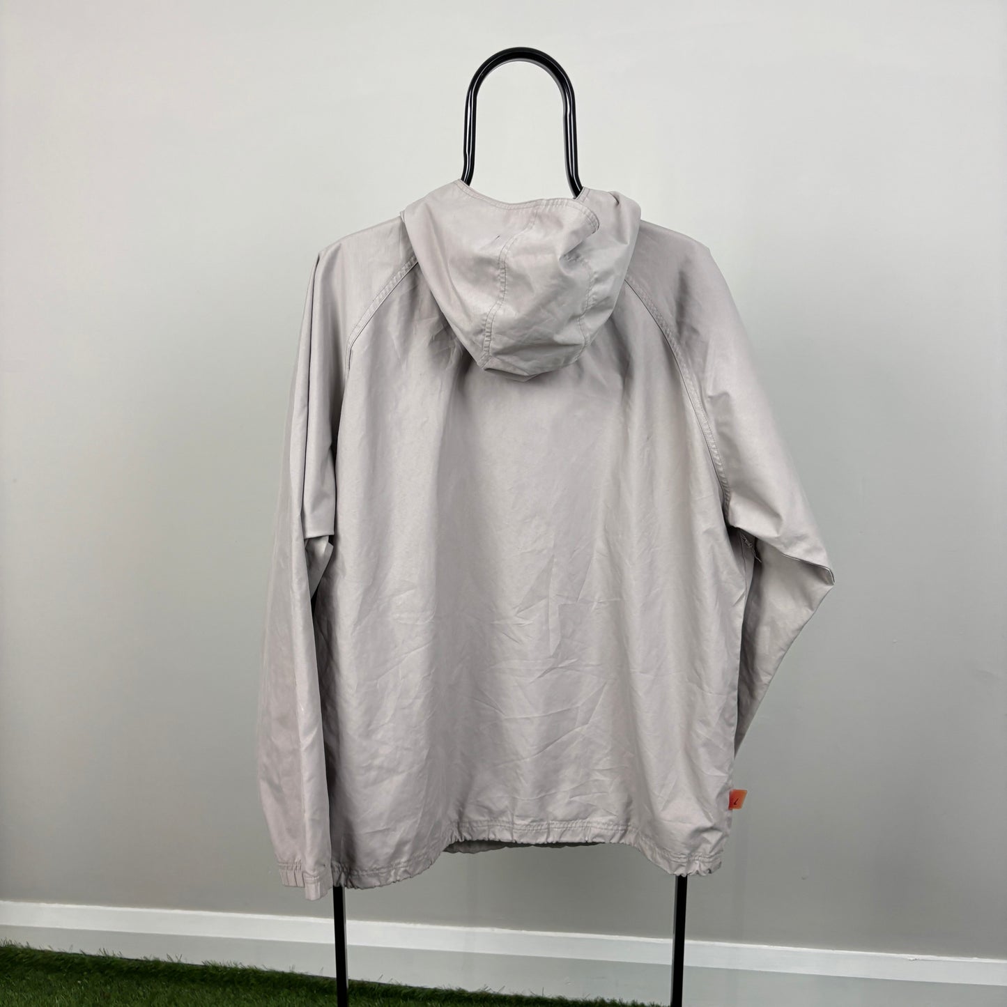 00s Nike Double Zip Windbreaker Jacket Grey Medium