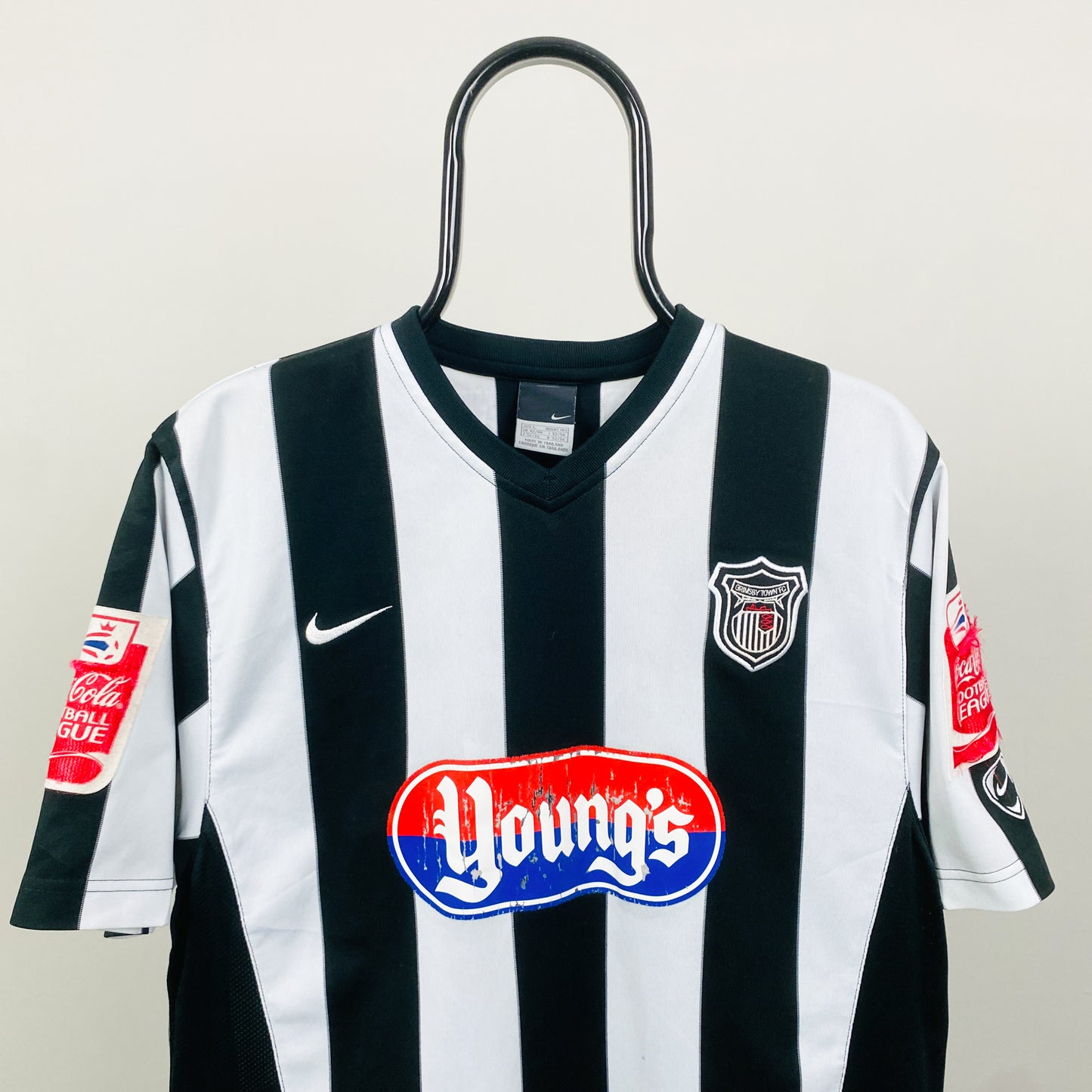 00s Nike Grimsby Football Shirt T-Shirt White Large